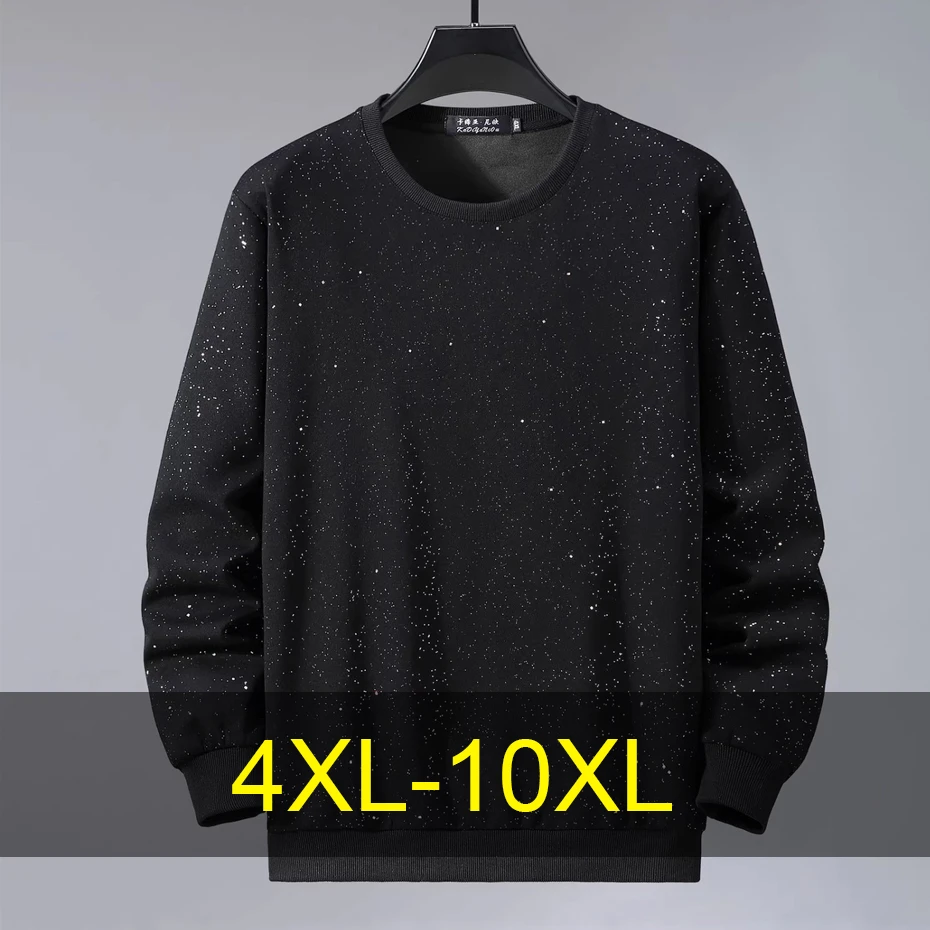 

Мужские толстовки больших размеров 10XL, весенне-осенние свитшоты, уличная одежда, пуловеры для мужчин, большие размеры 10XL