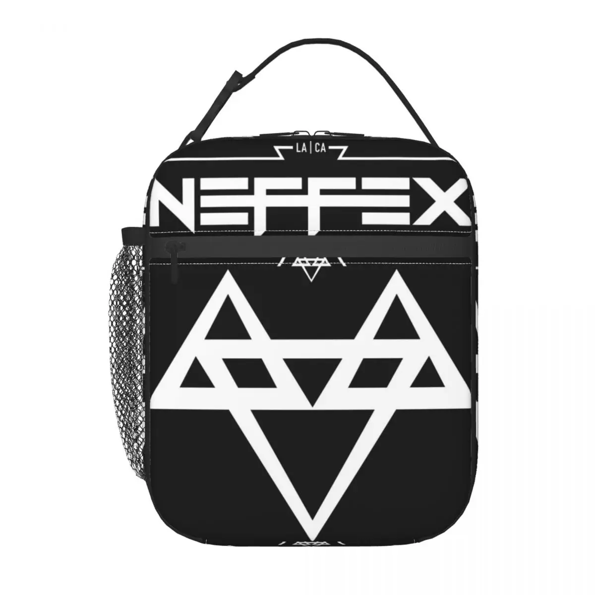 Neftex 2 Logo Witte Geïsoleerde Lunchtas Moderne Oxford Doek Reizen Verjaardagscadeau