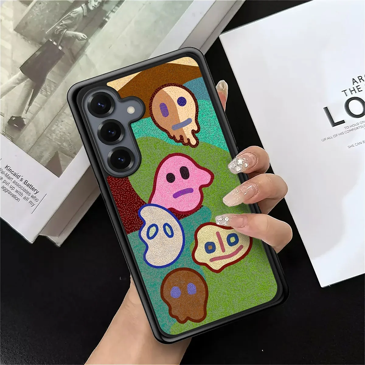 

Новый чехол для телефона с мультяшным рисунком призрака для Samsung Galaxy S20FE S21Plus S22 S23+ S24 S25Ultra. Полная защита от падения