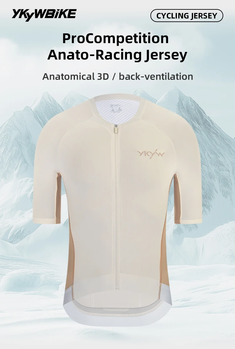 YKYWBIKE Anato-Racing Radtrikot Herren ProCompetition UV-Schutz Kühlendes Rennrad-Shirt DuPont ™ Fahrradtrikot MTB – Detail 2