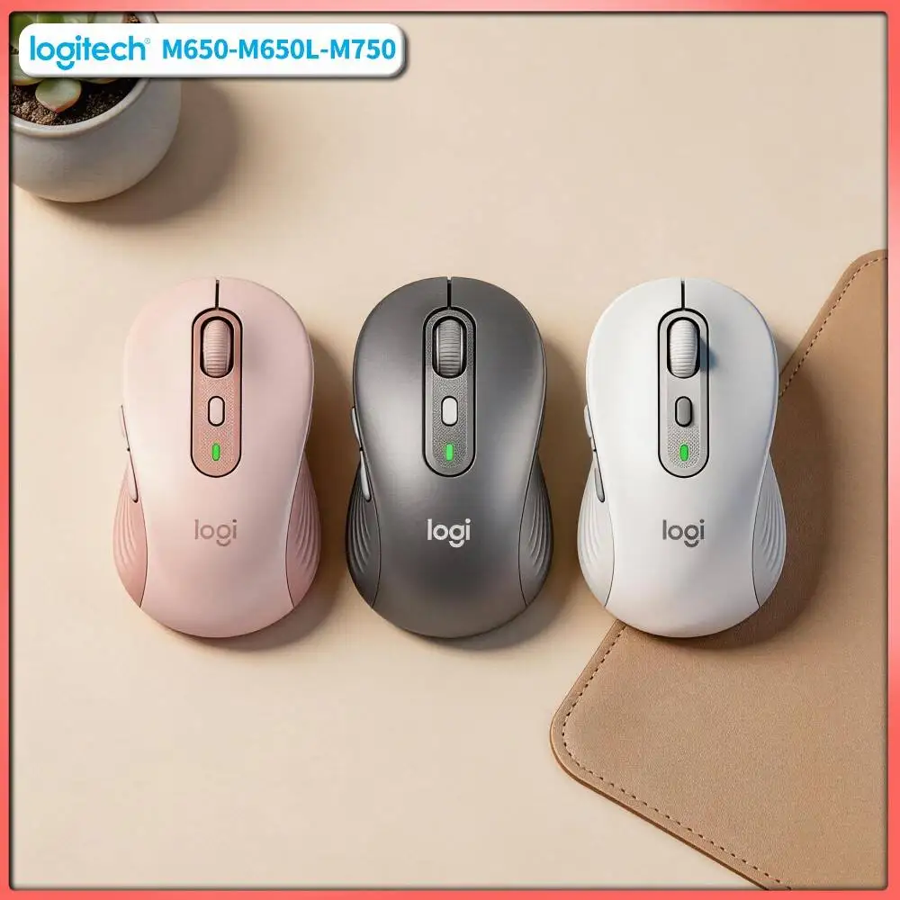 Logitech M750 Office Mouse - Precision Optical Sensor, 3-Device Easy Switch, Soft Thumb Rest, Pad Pick Tool