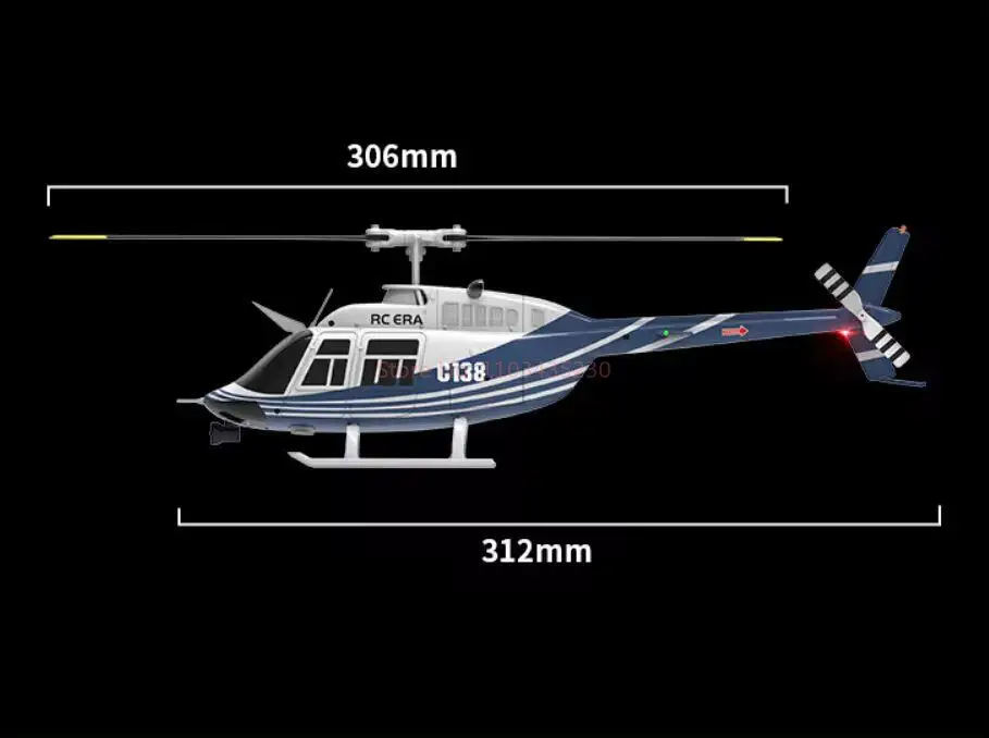 New Re Era C138 1:33 Six Channel Single Paddle Aileron Free Helicopter Barometer Fixed Height 3d Rolling Toy Gift Rc Planes