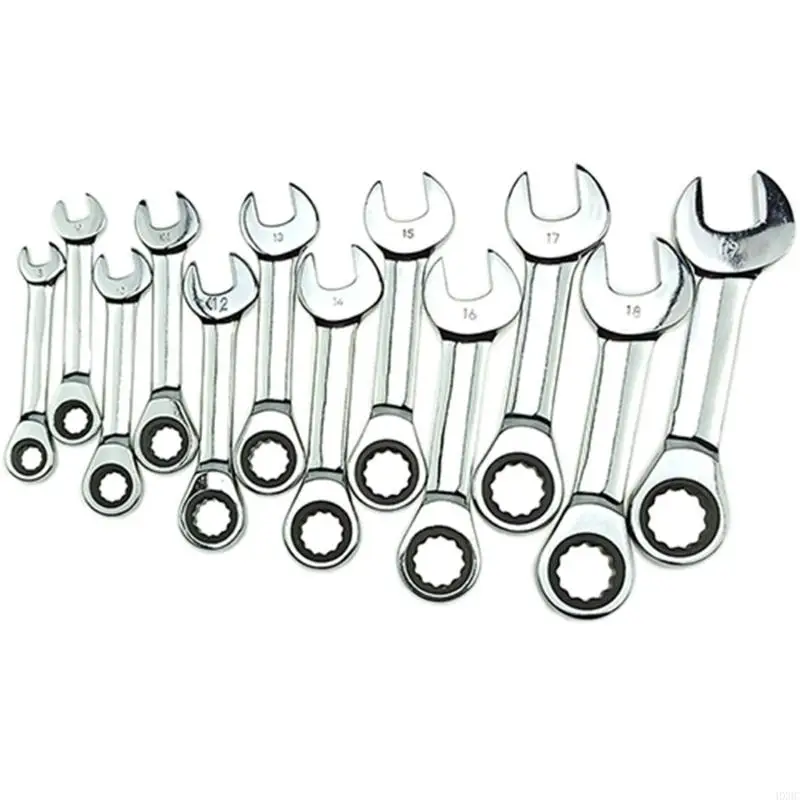 Ratchet Socket Wrench Reversible Kombinasi Single Wrench Quick Open Spanner 72 Gigi Ratchet Socket Spanner Enduring HX6C
