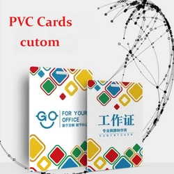 30/50pcs Mix Designs ID Badge Cards Printing Personalized Custom PVC Plastic Visit Guess Card Exhibition VIP Card