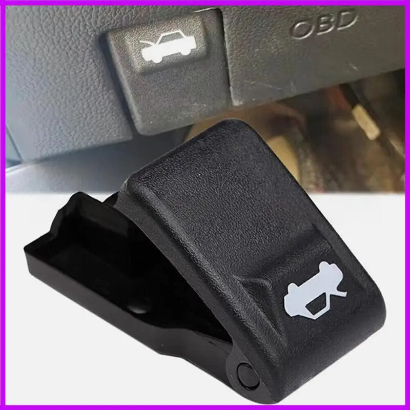 1pc Car Switch Cap Black Plastic Cover For Hyundai Accent For Kia K2 Hood Release Handle 8118034000 Trunk Lids