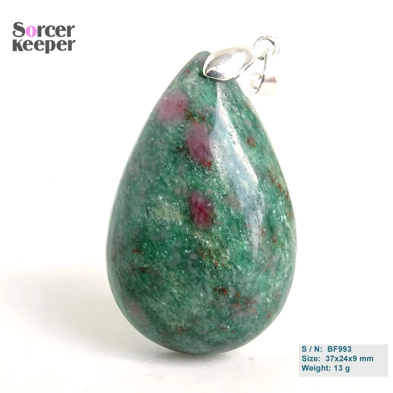 Descubra o Poder Curativo do Pingente Natural de Rubi Fuchsite Tumbled AAA03: Uma Joia para Amor, Equilíbrio e Transformação Pessoal