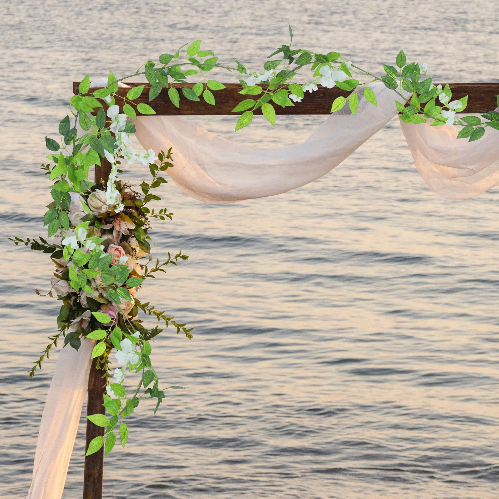 

Artificial Wisteria Hanging Flower Vine Faux Floral Garland for Wedding Party Garden Home Decor Summer Festival Decoration