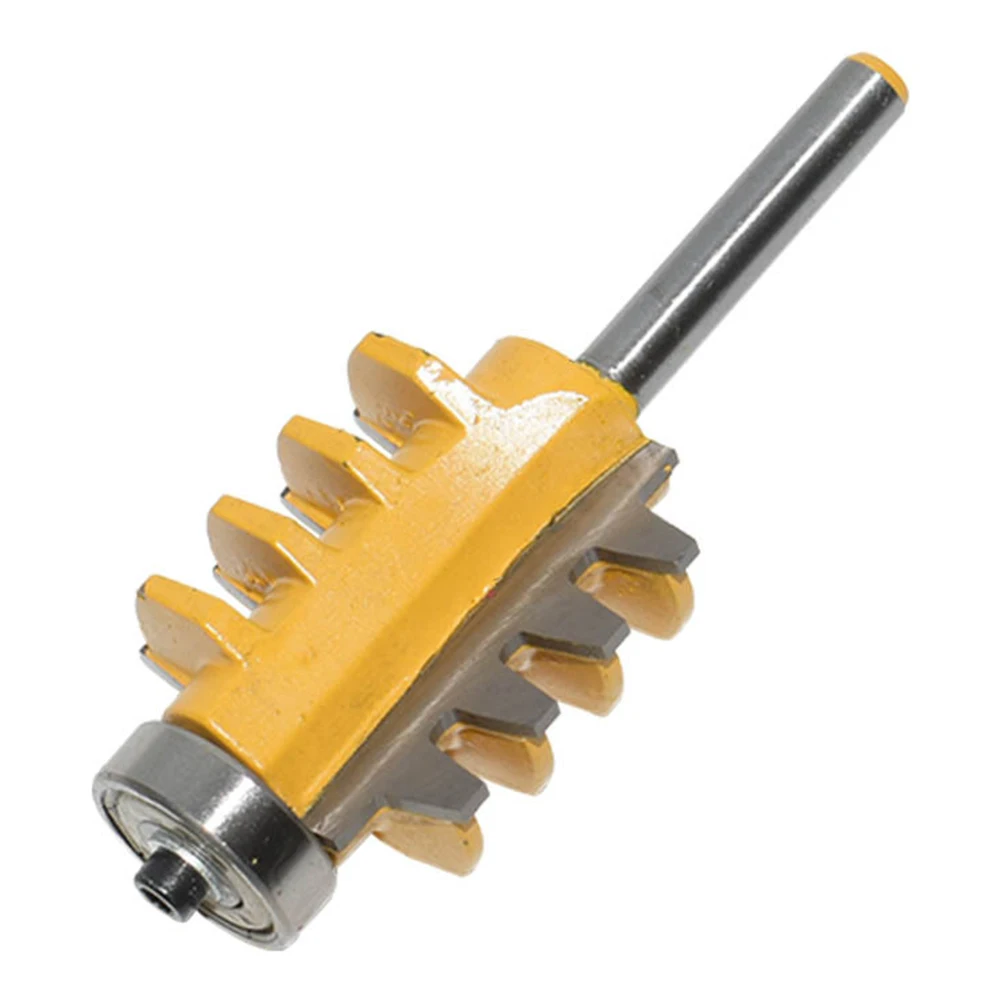 Multi-tooth Tenon Wave Splicing 8mm Shank Rail Reversible Finger Joint Glue Router Bit Cone Tenon Woodworking Cutter