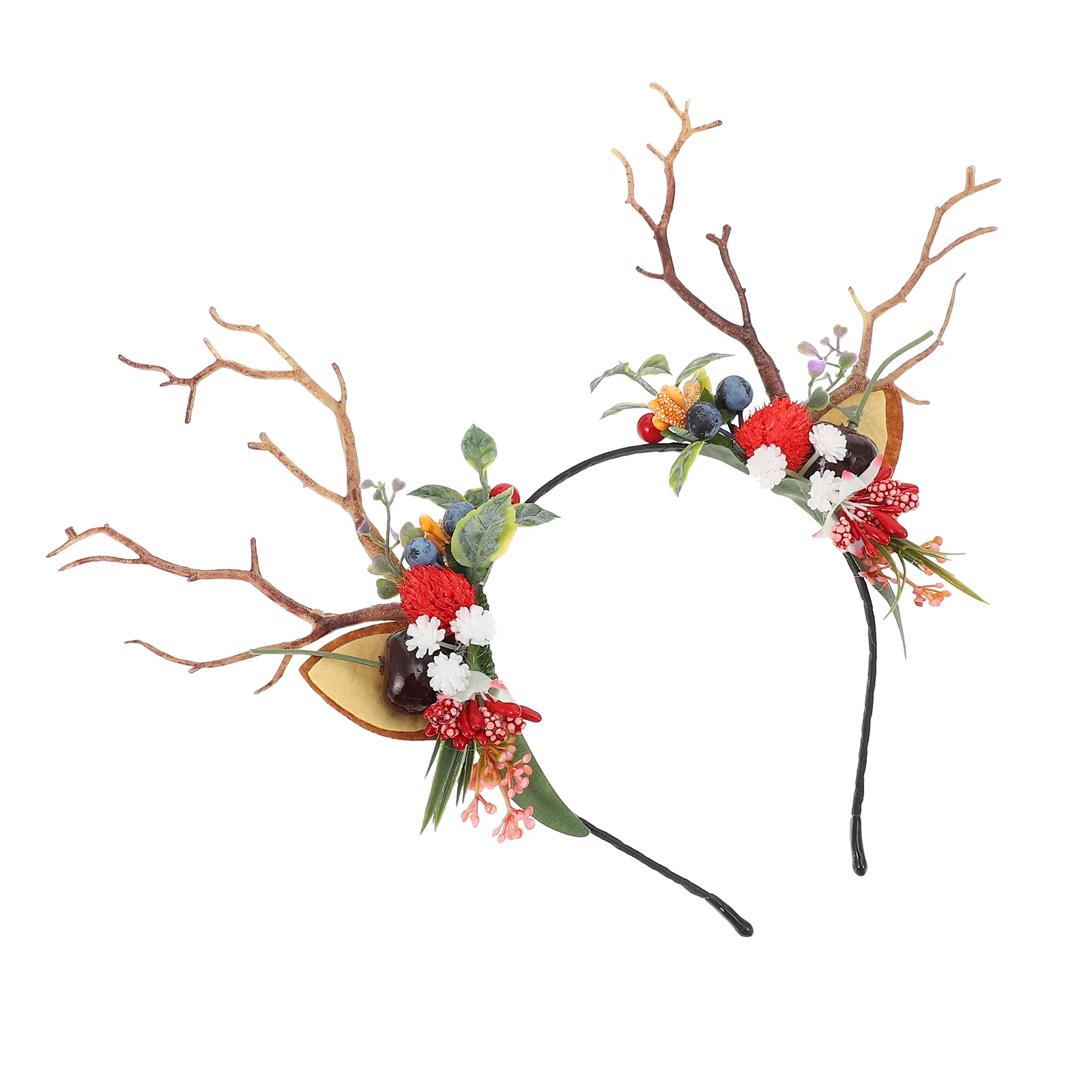 

Antler Headband Kids Costumes Horns Cosplay Hair Ribbon Christmas Headbands for Wear Elk Headdress Fairy