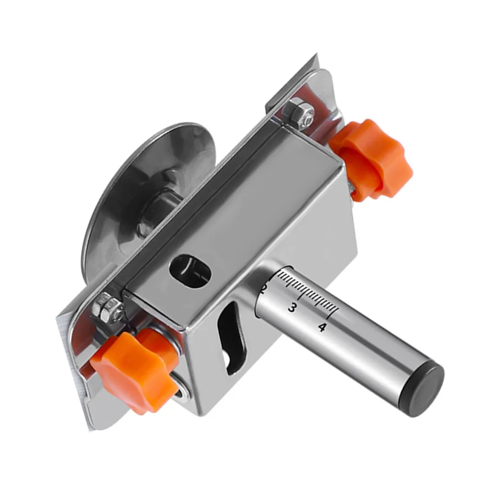 4pcs Stainless Steel Wood Scribe Tool 7cm Range Multi-directional Woodworking Line Marker Multi Function Silver