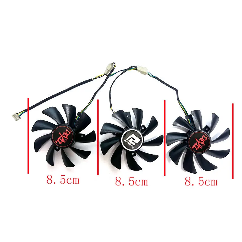 3 fans 85MM new suitable for POWERCOLOR Radeon RX5700 5700XT Red Magic graphics card replacement fan CF9015H12S