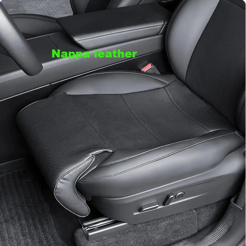 

Расширенный чехол на сиденье с поддержкой ног для Tesla Model Y Juniper 2021, кожаная подушка из пены с эффектом памяти Nappa, аксессуары для интерьера
