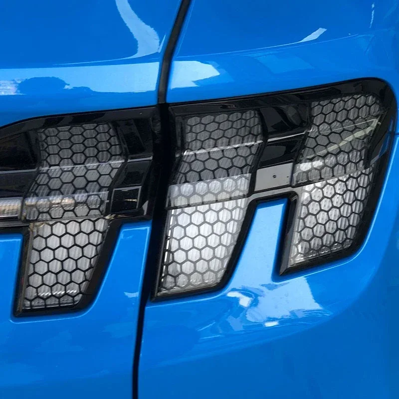 Adesivo fanale posteriore per Ford Mustang Mach-E Adesivi per lampade decorative cellulari a nido d'ape Accessori per la modifica esterna dell'auto