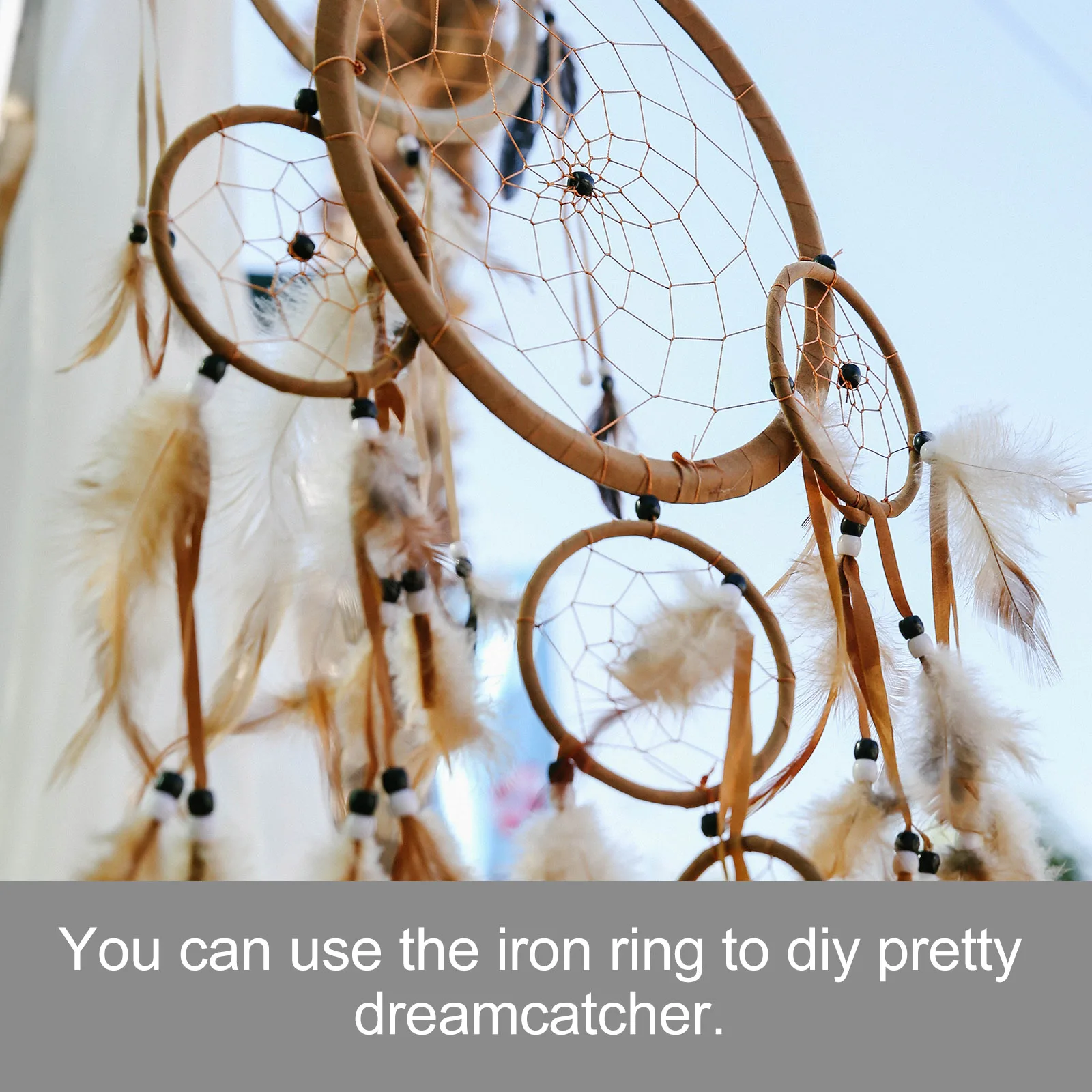 

Craft Hoops for Dream Catchers Accessories DIY Dreamcatcher Metal Golden The Ring
