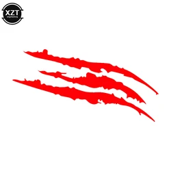 Three Ratels FTZ-1224#Funny Car Sticker Reflective Monster Scratch Stripe Claw Marks Car Auto Headlight Decoration Vinyl Decal