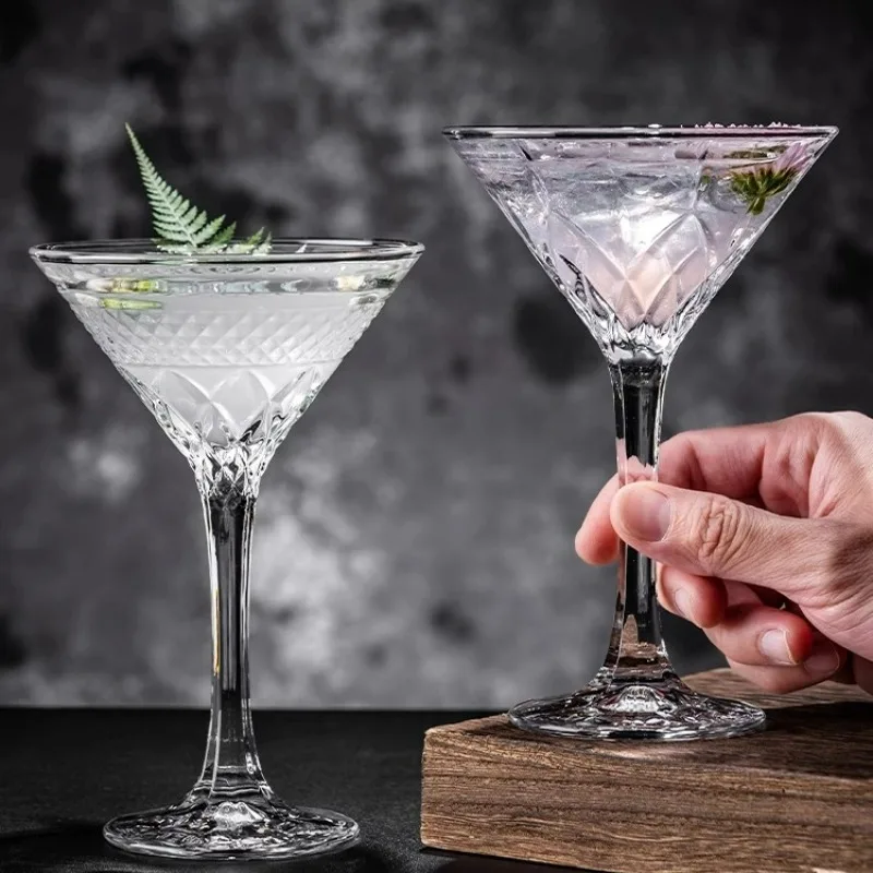 Creative Cocktail Glasses Cup Champagne Glass Martini Glass Cup Engraved Martini Glass Cups Bar Kitchen Accessories