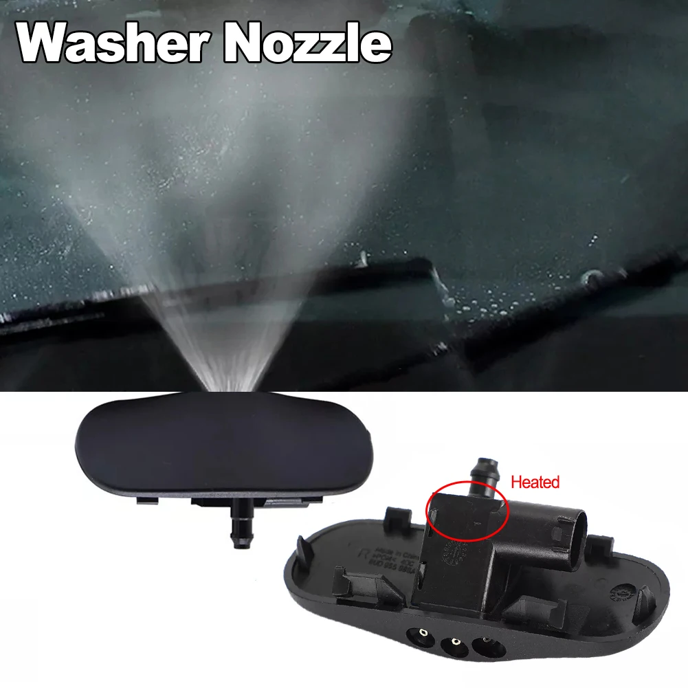 2Pcs Car Front Windshield Washer Nozzle Jet Heated Spray For A3 For A4 A5 A8 Q3 Q5 4G8988987 4GD955987 Windscreen Wipers Parts