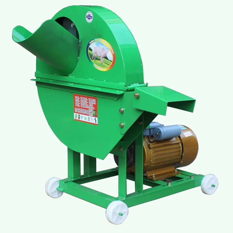 Máquina cortadora de tallos de plátano y plátano con motor, cortador de árboles de paja y plátano, maquinaria para triturar ganado y ovejas, cría de heno