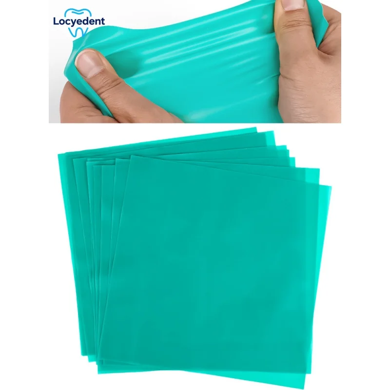 20pcs Dental Rubber Dam Sheets Natural Latex Oral Suture Barrier Cloth 6x6