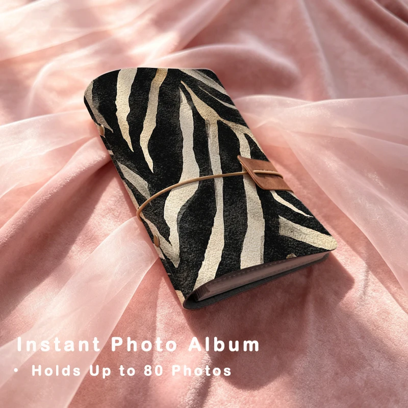 Zebra Tablet Accessories - Zebra Stripe Print Photo Album Refillable