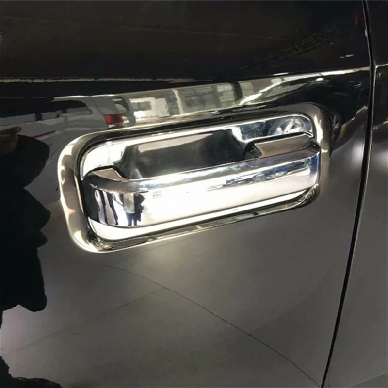 

WELKINRY For Ford F-150 P552 13th Generation 2015 2016 2017 2018 2019 2020 ABS Chrome Outer Car Body Door Handle Doorknob Trim