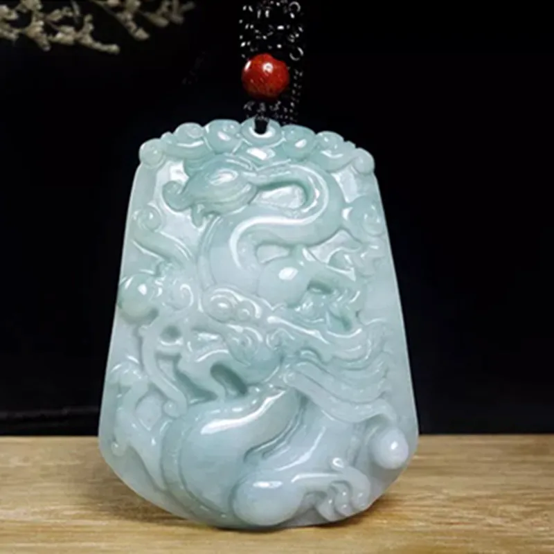 Factory Direct Supply Jade Dragon Pendant Zodiac Jade Dragon Pendant Myanmar JadeaGoods Jade Dragon Jade Pendant for Men and Wom