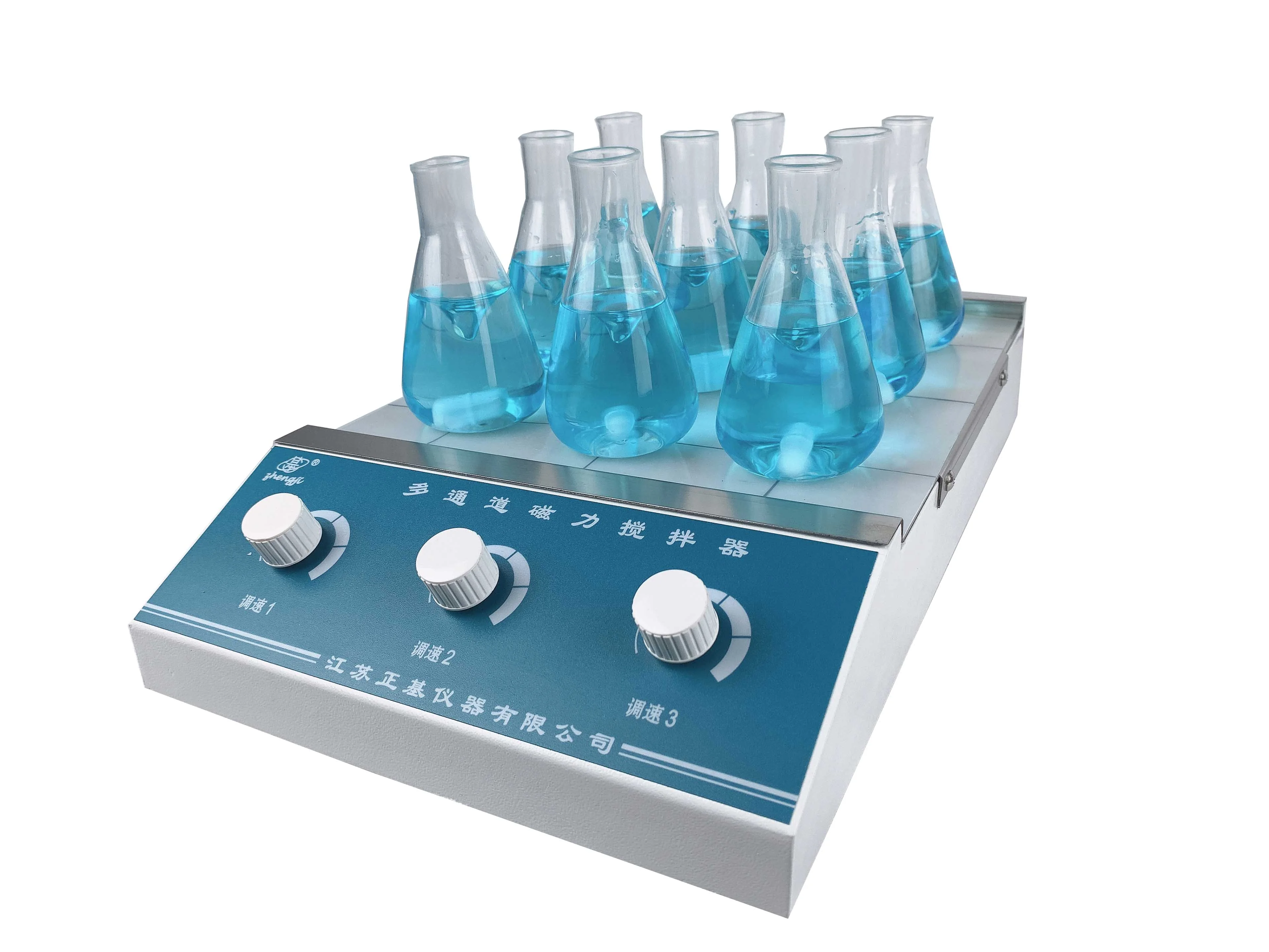 9 channels 16 channels Laboratory use science research stainless Steel work plate  stable temperature magnetic stirrer .