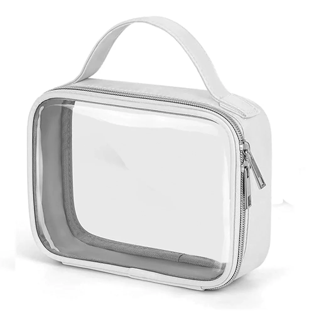 TOPHIGH Storage Bag Travel Toiletry Transparent Large Capacity Waterproof Convenient Portable Utility Men Women Cosmetic Bag