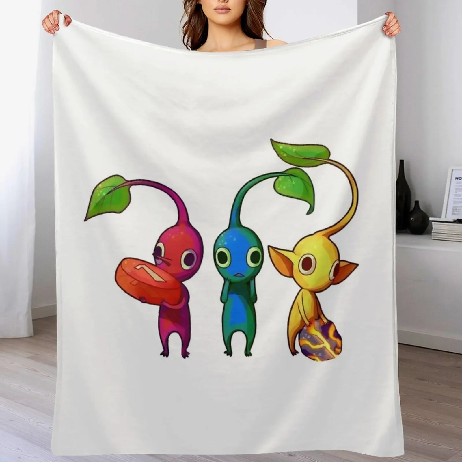 

Pikmin by raisinmuffin. Throw Blanket Sofa Quilt Kid'S valentine gift ideas Fashion Sofas Blankets