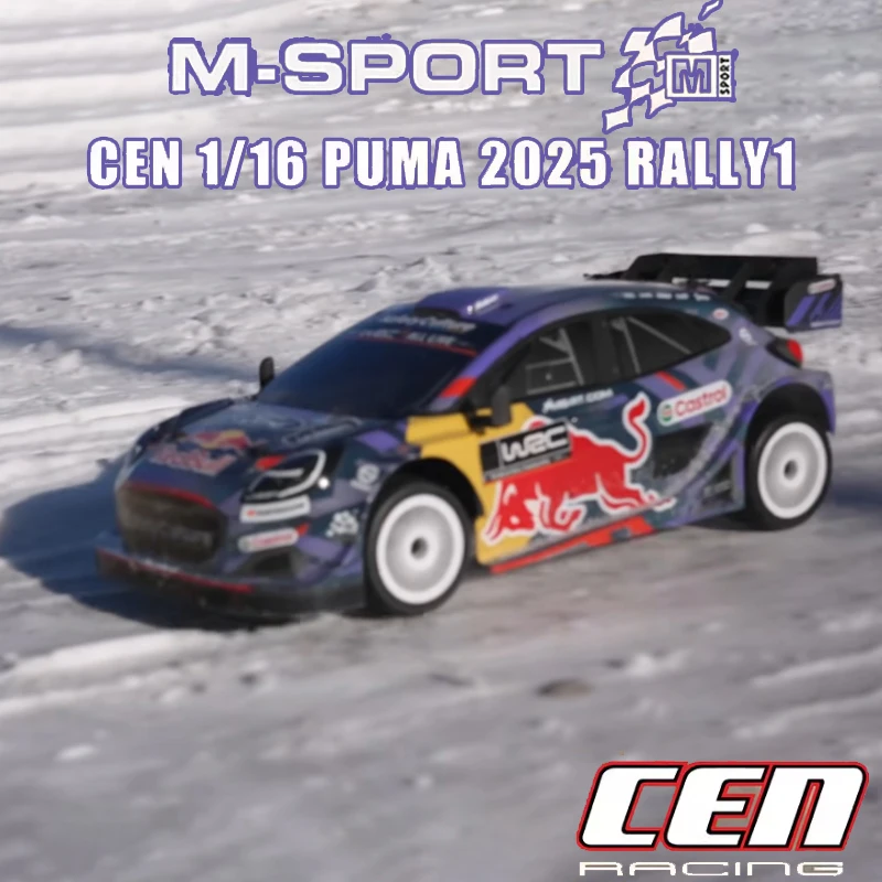

Радиоуправляемая раллийная машина CEN Racing M SPORT PUMA 2025 RALLY1 WRC, масштаб 1/16, бесщеточный двигатель, полный привод, внедорожник для любителей радиоуправляемых моделей