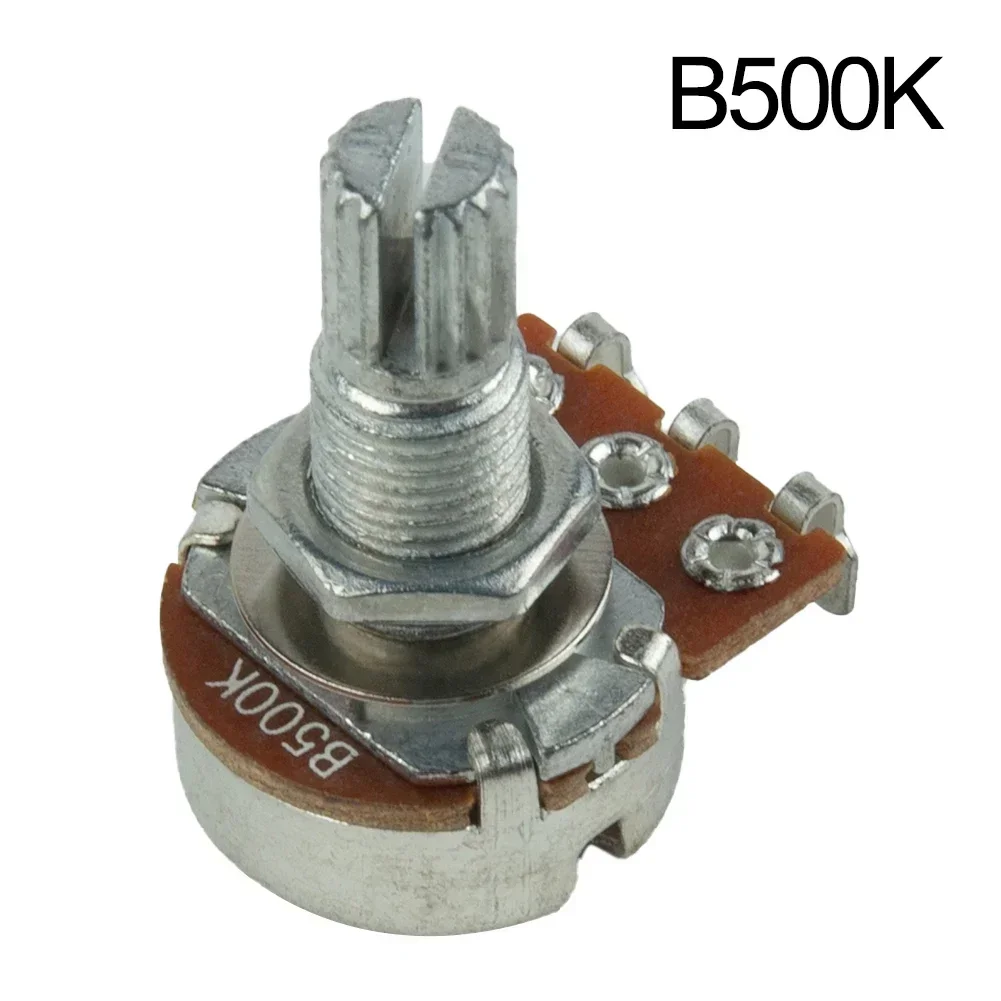 Guitar Potentiometer 18mm Shaft Split Small Pot Electric Guitar Bass Effect Amp A250/B250/A500/B500K Volume Or Tone