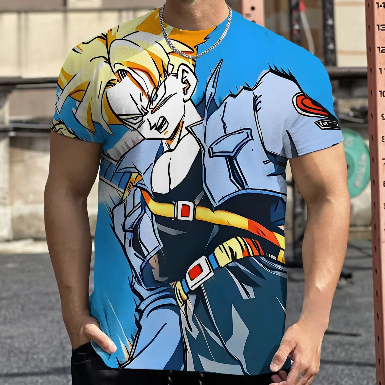 2026 Sommer Dragon Ball Retro Fitness T-Shirt Herren Oversize 3D-Druck Kurzarm Familien-Unisex Kinder-Sportshirt