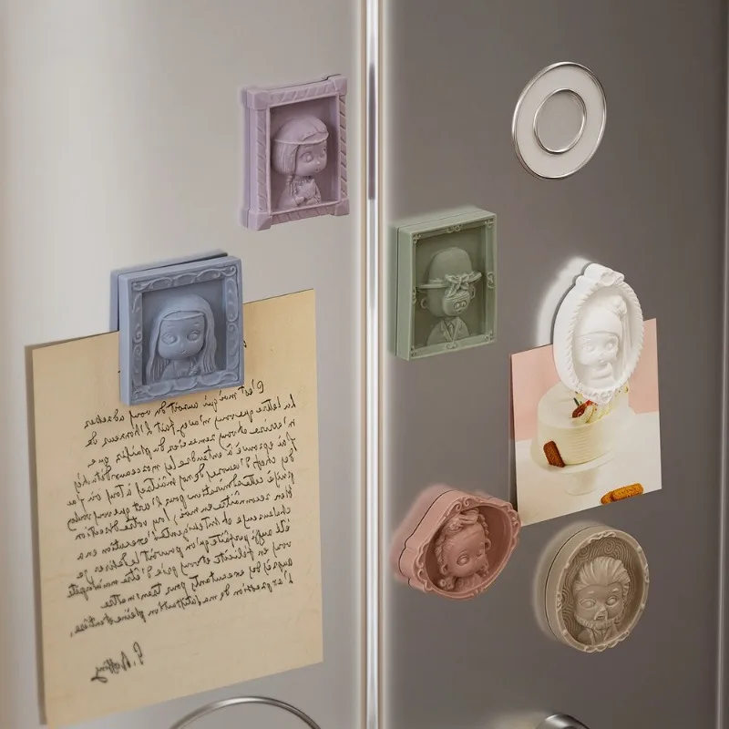 

Dropping Resin Relief Semi Three-dimensional Portrait Refrigerator Sticker Aromatherapy Gypsum Hanging Silicone Mold House Goods