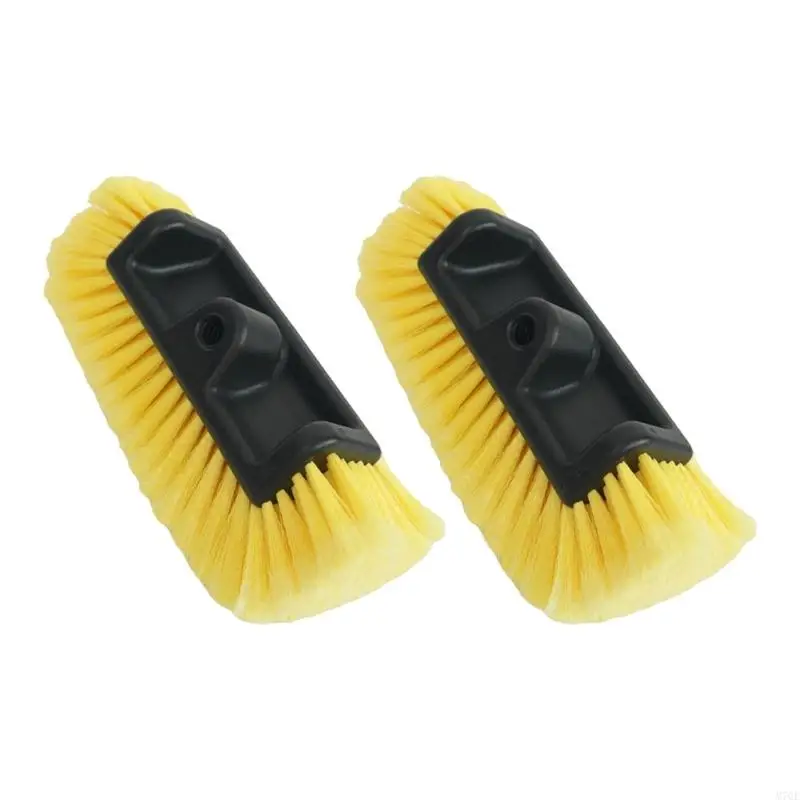 M76E 2Pcs Soft Bristle Car Wash Brush Head Window Washing Cleaning Brush Enduring