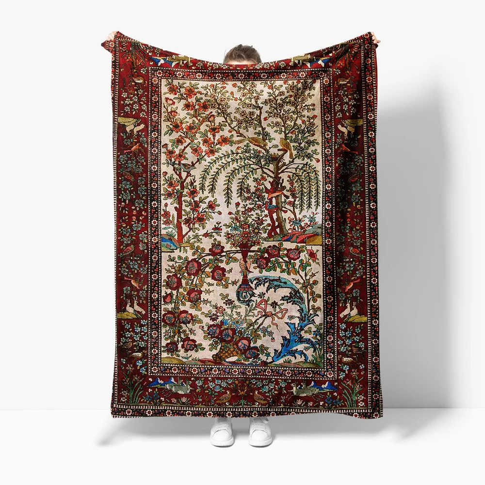 

Многоцветное одеяло с цветочным принтом пейсли, диван-кровать, декоративный ковер, покрывало, домашний текстильный чехол для подушки