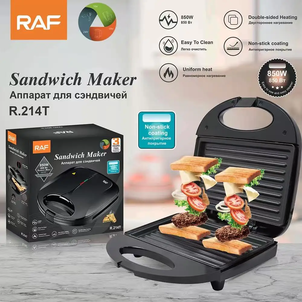 

Multifunctional Breakfast Machine Electric Sandwich Maker Mini Bread Grill Steak Frying Pan Panini Maker Pancake Waffle Maker