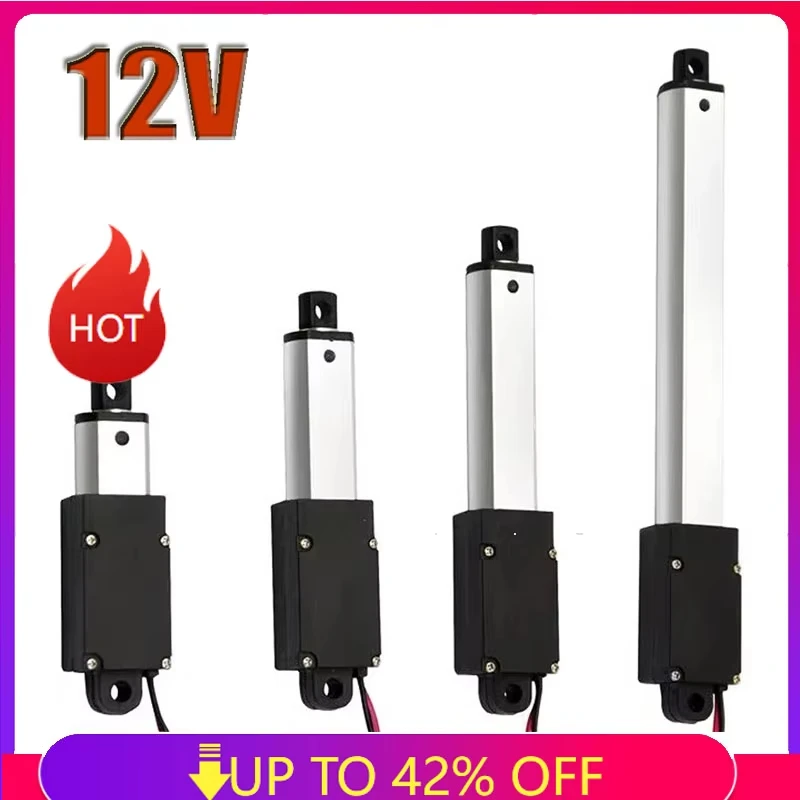 

10/17.5/21/30/50/100mm Stroke 12V Micro Linear Actuator motor Durable and Compact for Remote Controls Robotics Home Automation
