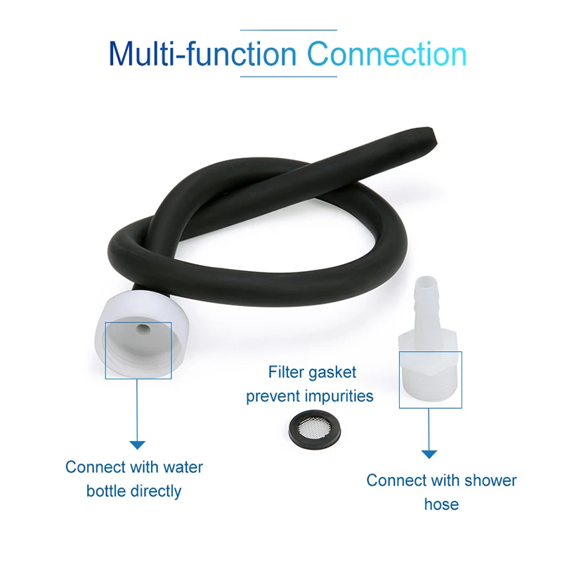 50/100/150/200cm Portable Soft Silicone Black Bidet Wash Hose Cleaner Personal Enema Nozzle Douch Cleaning Tub