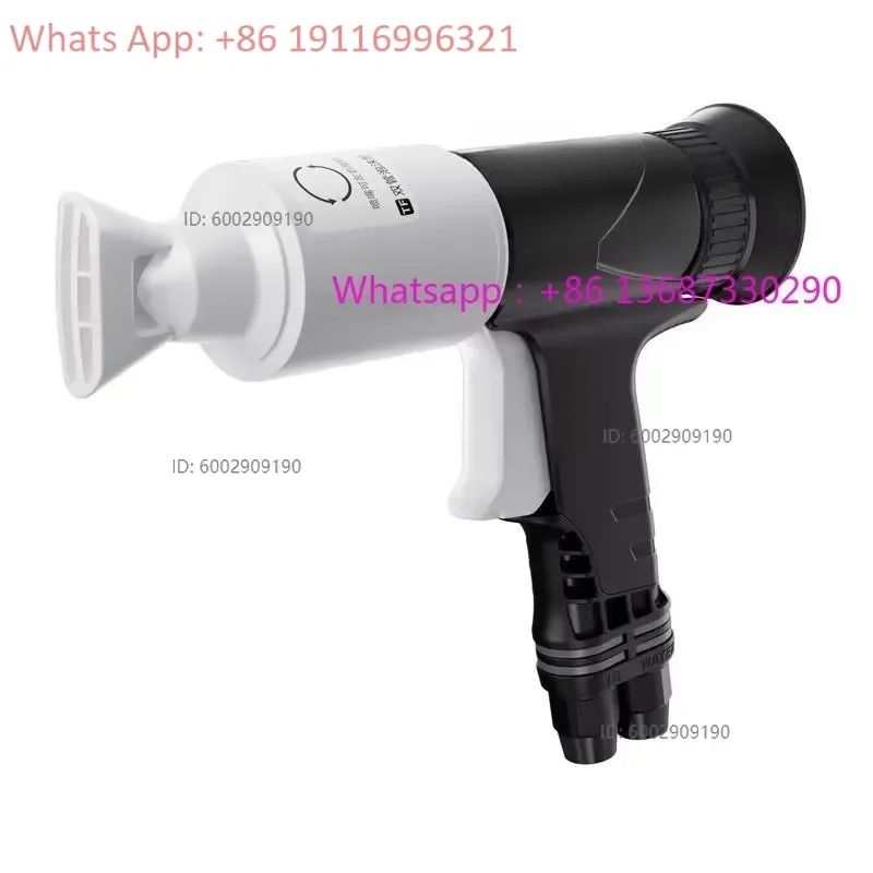 Double tube foam gun black and white flat mouth foam pot special double tube gun for car washing
