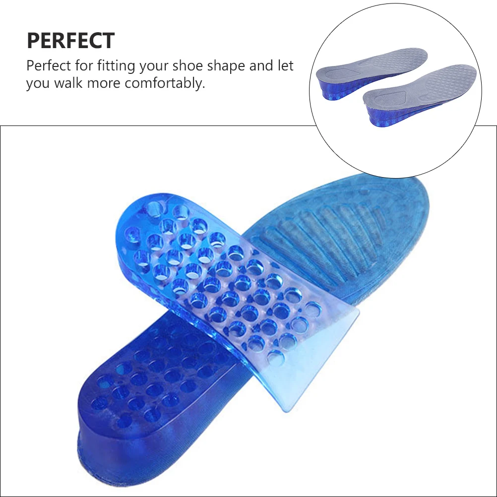 

1 Pair Invisible Honeycomb Height Increase Insoles 3/5Cm Detachable Shoe Lift Pads Breathable Sports Insoles Shockproof