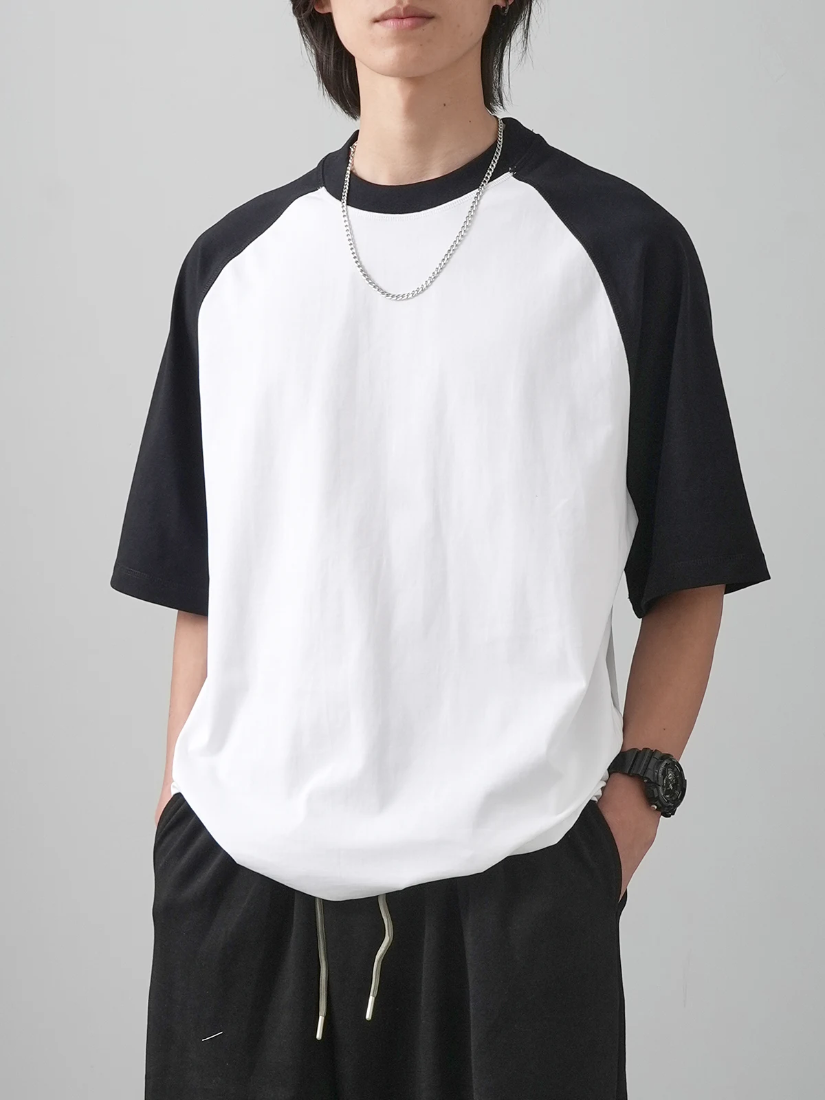 Marka Bawełniane koszulki Kobiety Mężczyźni Patchwork Kolor Krótki rękaw Biały Czarny Podstawowe koszulki Top Kobieta Lato Y2K T-shirt Trend mody