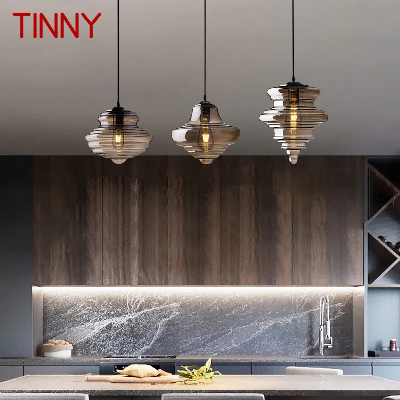 

TINNY Nordic Hanging LED Light Fixtures Industrial Design Luxury Creative Loft Pendant Lamp for Home Dinning Bedroom