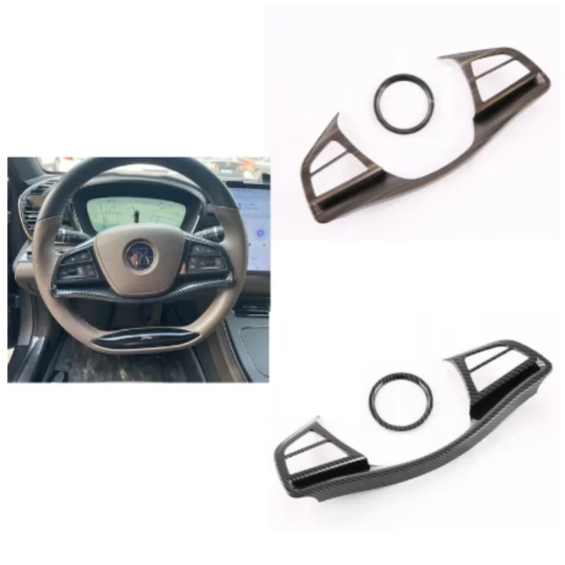 ل BYD Han DMI DMP EV 2022-2024 عجلة القيادة زر الإطار الزخرفية الترتر تعديل السيارة الداخلي