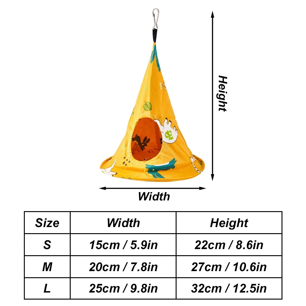 1pc Parrot Hammock Tent Bird Summer Hammock Sleep Bed Home Hanging Nest House Pet Cloth Lightweight Hammock for Hamster Bird