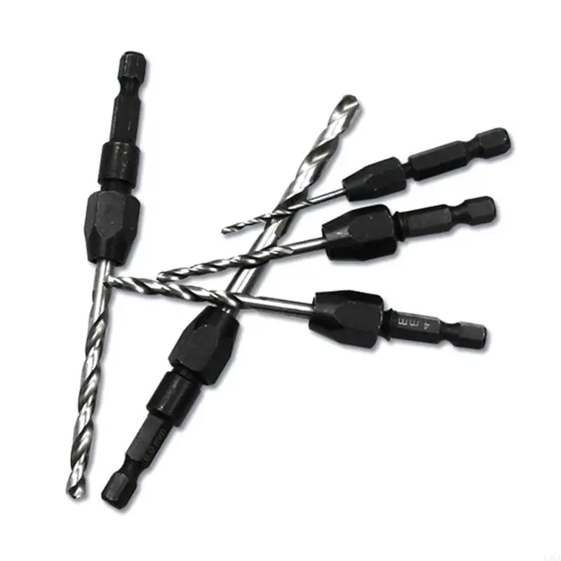 U4LA 5 قطعة مجموعة لقمة مثقاب 1/4 "عرافة عرقوب الخشب مجموعة لقمة مثقاب 2 3.2 4 5 6 مللي متر التغيير السريع #2