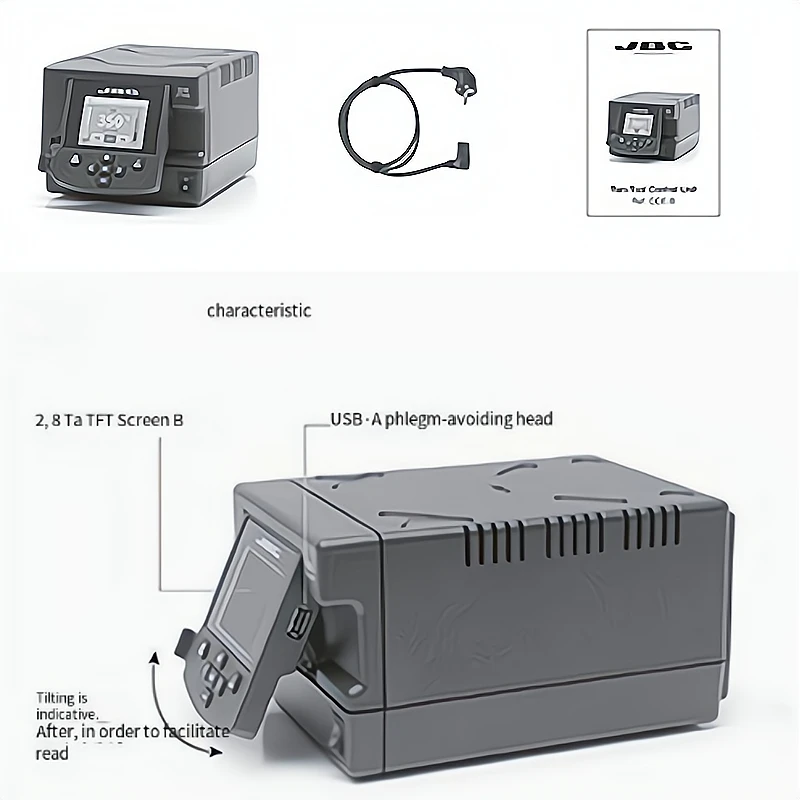 JBC DDU Professional Soldering Station For PCB SMD IC Repair Solder Tool  Desoldering Iron AM120 Double Rework Welding Equipment