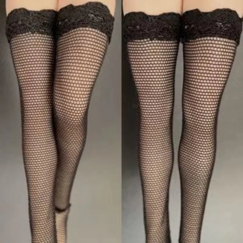 1/12 Scale Female Stockings Lace Fishnet Socks Three Colors Clothes Model for 6" TBL Female Soldier Figure Doll Accessory Toy