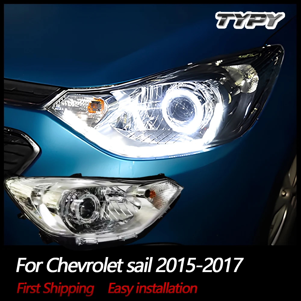 

Светодиодные фары в сборе Angel Eyes для Chevrolet sail 2015-2017 Фара