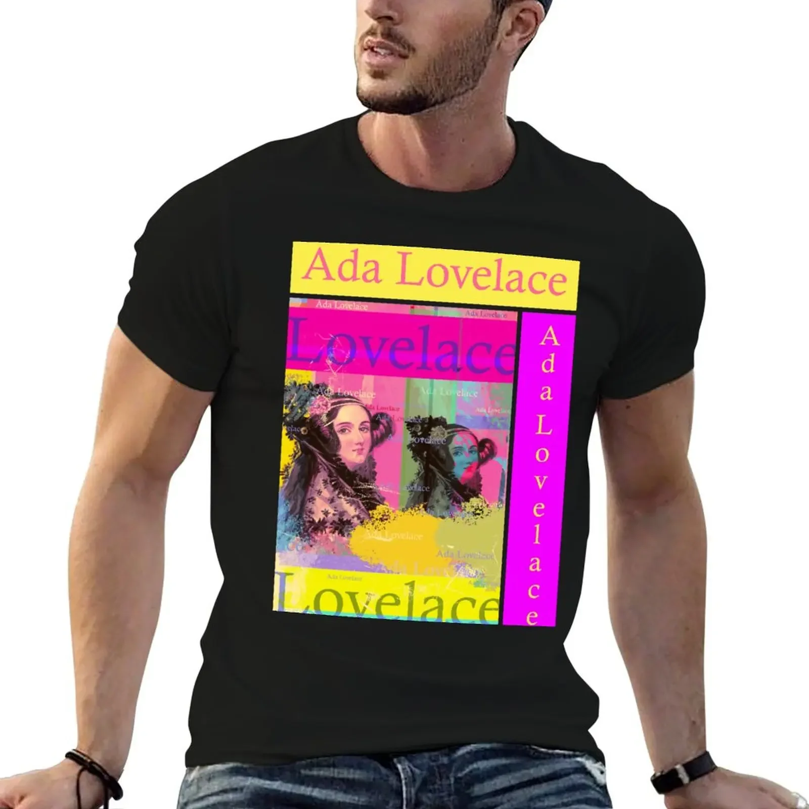 

Ada Lovelace portrait, aesthetic, famous mathematician T-Shirt tops oversized t shirt mens designer clothes