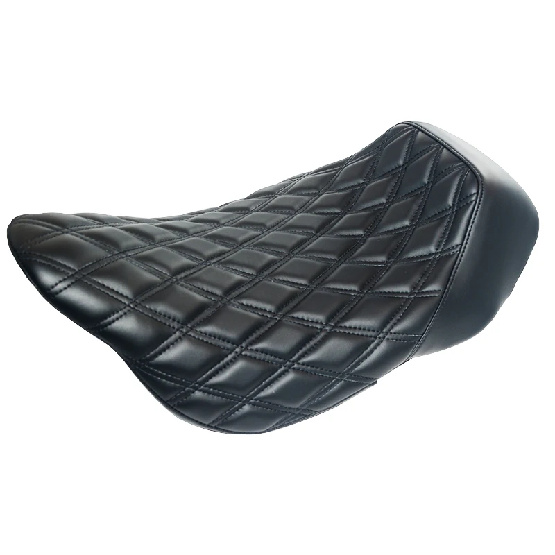 Motorfiets Gestikt Low-Profile Zool Rugleuning Bestuurdersstoel Rugleuning Voor Harley Touring Road King Street Glide 2009-2023